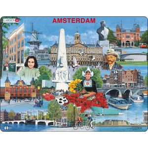 Puzzel Maxi Amsterdam Toeristische Hoogtepunten - 66 stukjes