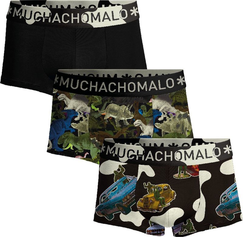 Muchachomalo - Boxershorts - Zwart - Katoen - 3 Pack