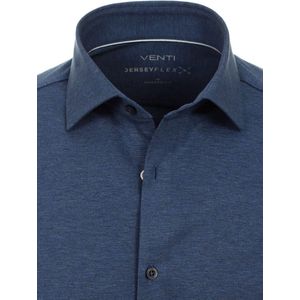 Venti Blauw Jerseyflex Overhemd Modern Fit 123963800-101 - XXL