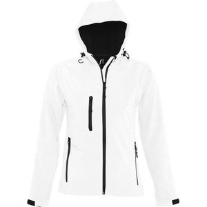 SOLS - Replay - Soft Shell Jacket - Wit - Ademend - Winddicht - Waterbestendig
