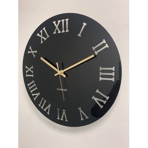 Wandklok CHANTALBRANDO -- BLACK -- TWILIGHT ZONE 40 -- MODERN DESIGN