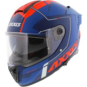 Axxis Hawk SV Evo Integraal helm Spear C5 mat blauw rood M
