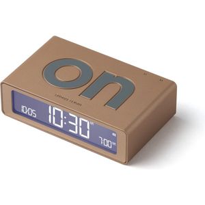 Lexon Flip Mini LR158 ON OFF Oplaadbare Wekker - Goud