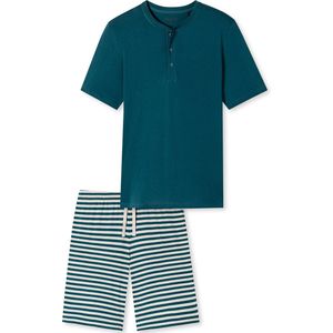 Schiesser – Casual Nightwear – Pyjama – 181164 - Petrol - 52