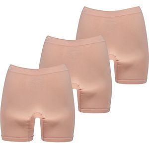 Dames Bamboe short zonder naden 3 pack beige