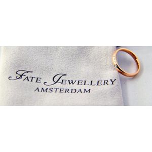 Fate jewellery Ring FJ150 - Stacking ring - 18mm - Roséverguld met Zirkonia Kristal