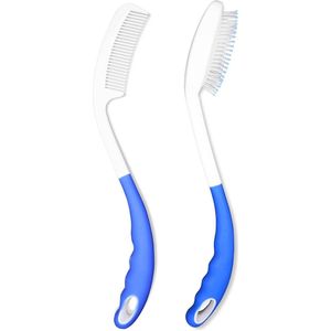 Ergonomische Haarborstel en Kam met Lange Handgreep voor Gemakkelijk Kammen