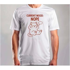Current mood nope - T Shirt - SarcasticVibes - FunnyMood - IDontCare - JustKidding - SarcasmeVibes - GrappigeMomenten - IkMaakEenGrapje - SarcastischLeven