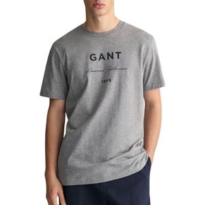 Gant Script Graphic Printed T-shirt Mannen - Maat 3XL