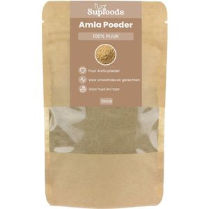 Amla Poeder 100% Puur - 100gram - Gebruik Amla Poeder bij Smoothies, Kruidenthee en Gerechten - Amla is tevens Geschikt als Natuurlijke Gezichtsmasker en Gezichtsscrub