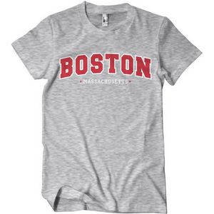 Hybris Boston Massachusetts T-Shirt Heather-Grey-S