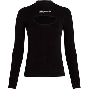 Karl Lagerfeld - A4W18013 - Trui - Zwart - Met Hoge Hals