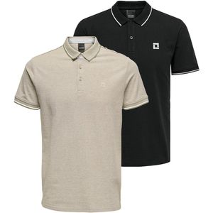 Only & Sons Heren poloshirt 2 pack Onsefletcher