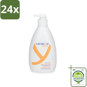 Lactacyd Classic - Intieme Waslotion - Reinigend - Met Natuurlijk Melkzuur - 400 ml - Voordeelverpakking - 24 stuks - Intieme waslotion - Milde reiniging