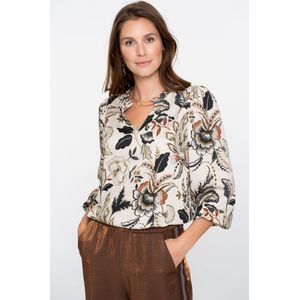 Geisha - Blouse - Beige - V-hals