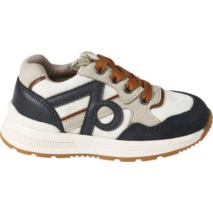 Vertbaudet - Babysneakers - Met Veters en Rits - Veelkleurig - Uitneembare Leren Binnenzool