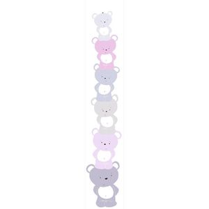 ACROBATISCHE BEERTJES BEHANG | Kinderkamer - roze grijs wit - A.S. Création Little Love