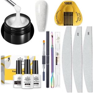 Born Pretty - Extension gel - Set - HEMA-vrij - Builder gel - Nagelgel - UV gel builder - Gel -Nagelverlenging - Buildergel - Builder gel gel nagels - UV gel - Gel nagels - Gelnagels