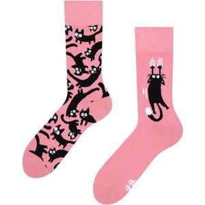 Dedoles Sokken - Roze Katten - Unisex Maat 43-46