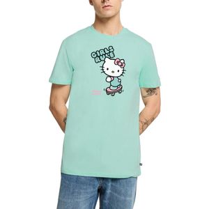 Hello Kitty Op Een Skateboard Met Girls Rules Premium T Shirt Heren