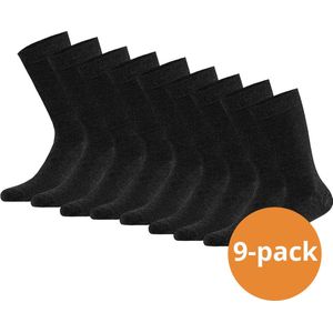 Apollo - Basic Bamboo - Sokken - Antraciet Melange - 6 paar