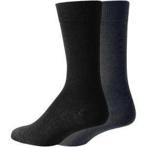 green-goose Bamboe Sokken | 2 Paar | Unisex | Maat 39 - 44 | Grijs en Donkergrijs | Duurzaam en Comfortabel | 95% Bamboe