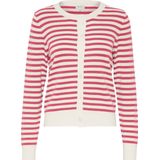 Part Two - Damesvest - Claret Red Stripe - Lange Mouwen - Regular Fit