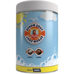 Aquaswan Epsom spazout vanille kaneel - Voor spa, whirlpool en hottub - verrijkt met vitamine C en E - Geniet van het Beste van Twee Werelden: Aquaswan Epsom jacuzzi zout Vanille Kaneel Geur, Verrijkt met Vitamine C en E! - Spa geur jacuzzi