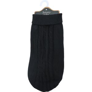 Boony - hondentrui - kabeltrui - Kleur: Zwart - Ruglengte: 40 cm