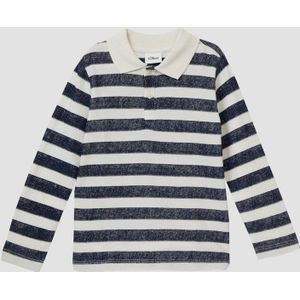 Poloshirt - Klassiek Gestreept - Katoenen Jersey - Lange Mouwen