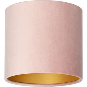 Uniqq Lampenkap velours roze Ø 18 cm - 15 cm hoog