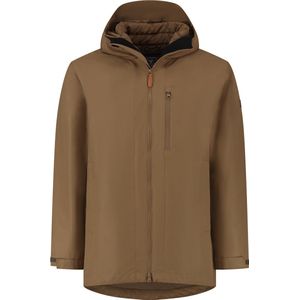 MGO Liam Jacket - Heren 3-in-1 jas - Winddicht en waterdicht - Bruin - Maat XL