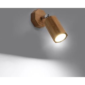 Sollux Lighting - Wandlamp ZEKE eiken