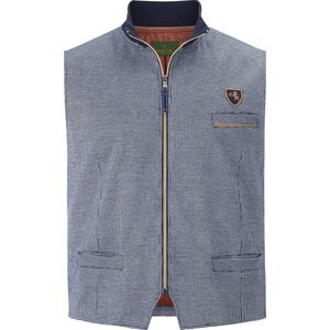 Sweatbodywarmer DUKE MADDOC donkerblauw patroon