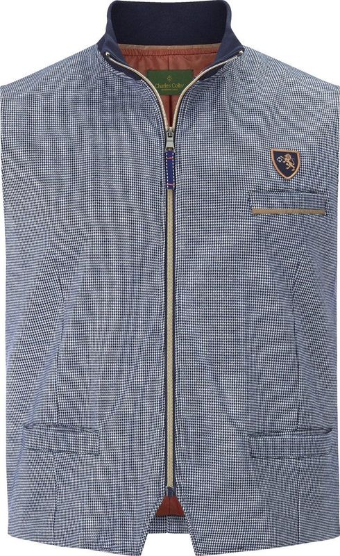 Sweatbodywarmer DUKE MADDOC donkerblauw patroon