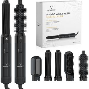 VENEUX - Föhnborstel - Zwart - Airstyler - 5 in 1 Multistyler