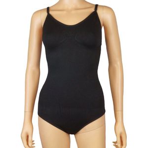 J&C Corrigerende dames body stringmodel 90055 van J&C met verstelbare bandjes Zwart - maat S/M