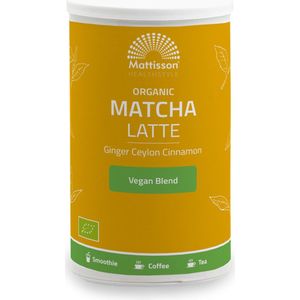 Mattisson - Biologische Matcha Latte - Gember Ceylon Kaneel - 140 g