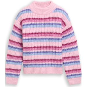 TOM TAILOR kinder meisjes trui, 39107 - Multicolor Roze Blauw Streep, 92