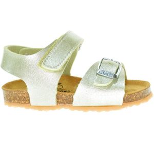 Lichtgroen Lederen Kleine Meisjessandaal Plakton Velcro maat 18