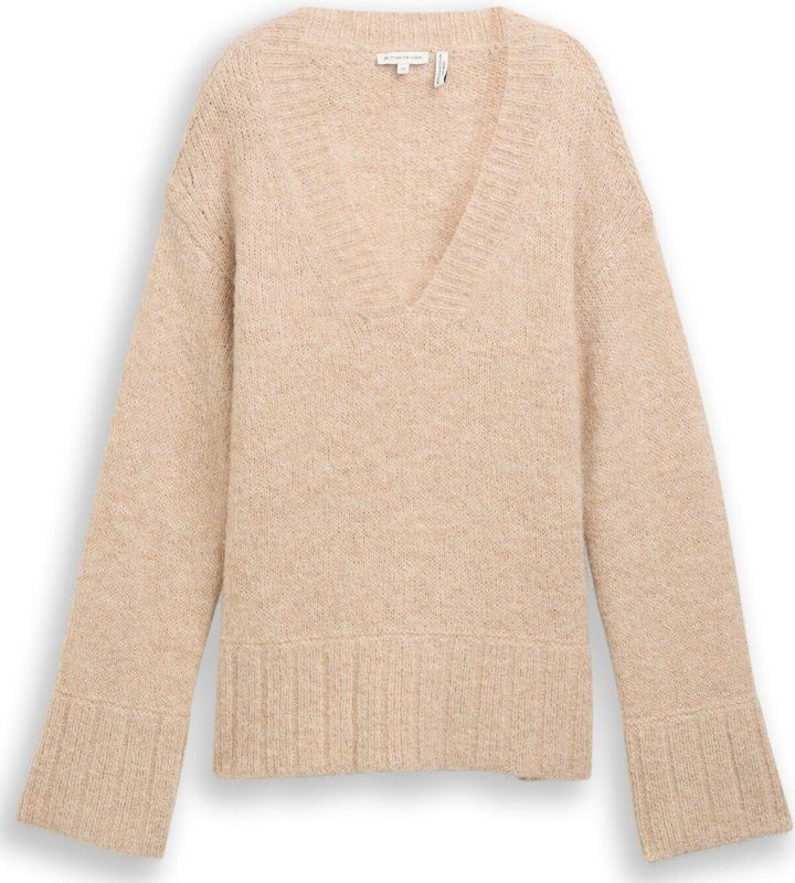 Tom Tailor Oversized gebreide trui met wol