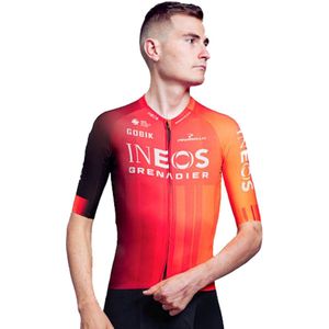 Gobik Teams Reactive 2.0 Ineos Grenadiers 2025 Korte Mouw Wielertrui Rood L Man