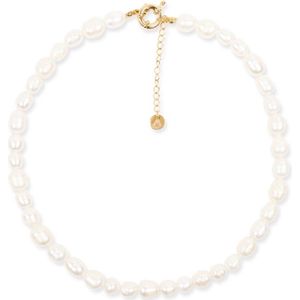 Ketting Multi Freshwater Pearls Goud | 18 karaat gouden plating | Messing - 39 cm + 5 cm extra | Buddha Ibiza