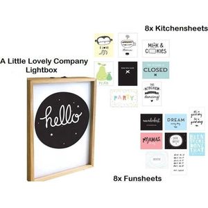 A Little Lovely Company Lightbox A4 - Incl. 8 Fun & 8 Kitchen Sheets