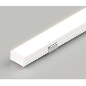 Leddle - LED Verlichting Bar - WIT Aluminium profiel , Inclusief Dekking Voor Profiel en LED strip 6000K Koel Wit licht- Directe 220V aansluiting - Dimbaar - Geen driver nodig - Keuken - Slaapkamers - Woonkamers-IP67 Waterdicht