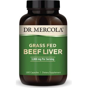 Dr. Mercola - Grass Fed Beef Liver - 180 capsules