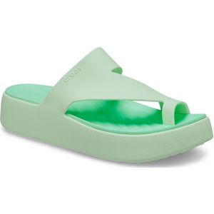 Crocs - Getaway Platform Toe Loop Sandalen - Jade Tint - Materiaal: Free Feel Technology™