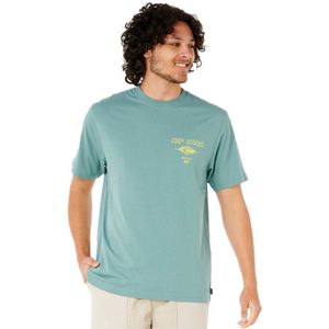 Rip Curl Fade Out Icon T-shirt Met Korte Mouwen Blauw S Man