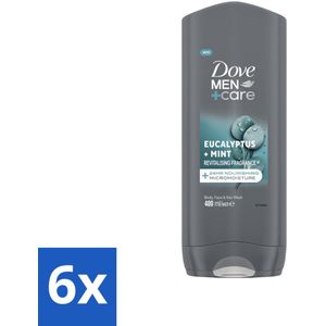 Dove Douchegel Men+ Care Eucalyptus + Mint 400 ml - Voordeelverpakking - 6 stuks
