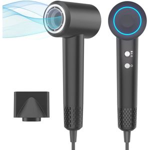Haardroger met 200 miljoen negatieve ionen en borstelloze motor - 110.000 RPM voor snelle droging, 57 dB low noise